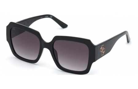 Lunettes de soleil - Guess - GU7681 - 01B SHINY BLACK // GREY GRADIENT