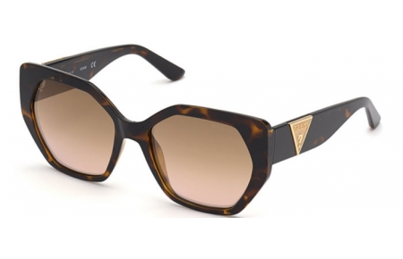 Lunettes de soleil - Guess - GU7741 - 52G  DARK HAVANA // BROWN GRADIENT MIRROR