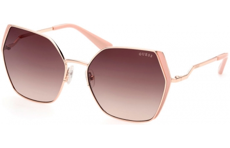 Sunglasses - Guess - GU7843 - 28F  SHINY GOLD // BROWN GRADIENT