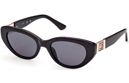 Sunglasses - Guess - GU7849 - 01A  SHINY BLACK // GREY