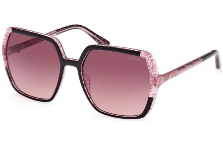 Sunglasses - Guess - GU7883 - 01T  SHINY BLACK // BURGUNDY GRADIENT