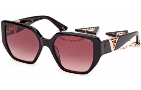 Sunglasses - Guess - GU7892 - 01T  SHINY BLACK // BURGUNDY GRADIENT