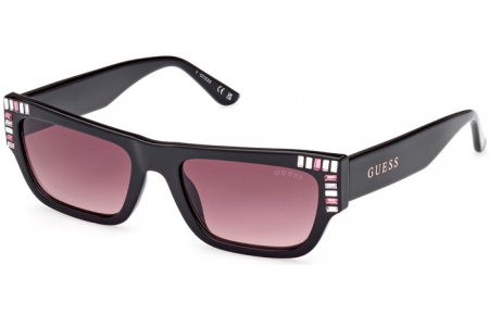 Sunglasses - Guess - GU7902 - 01T  SHINY BLACK // BURGUNDY GRADIENT