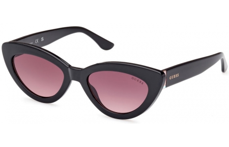 Lunettes de soleil - Guess - GU7905 - 01T  SHINY BLACK // BURGUNDY GRADIENT