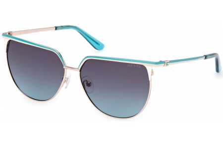 Gafas de Sol - Guess - GU00132 - 92W  SHINY GOLD TURQUOISE // BLUE GRADIENT