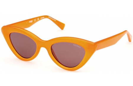 Lunettes de soleil - Guess - GU00137 - 44E  SHINY ORANGE // BROWN