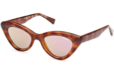 Lunettes de soleil - Guess - GU00137 - 53C  HAVANA // GREY MIRROR GOLD