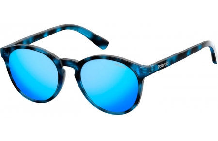 Frames Junior - Polaroid Junior - PLD 8024/S - JBW (5X) BLUE HAVANA // GREY BLUE MIRROR POLARIZED