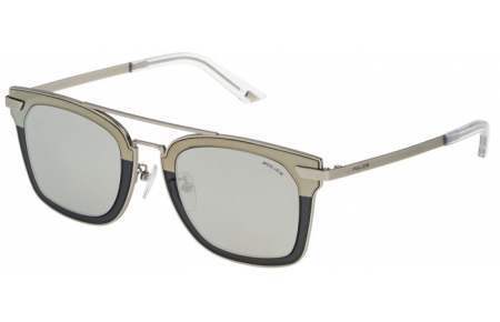 Gafas de Sol - Police - SPL348 HALO 1 - 581X SILVER // GREY MIRROR SILVER