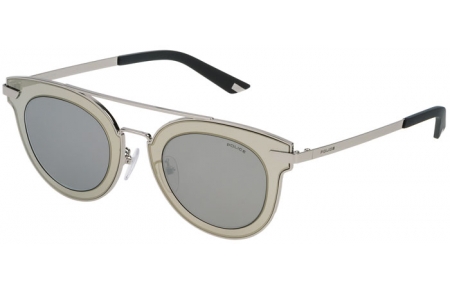 Lunettes de soleil - Police - SPL349 HALO 2 - 579K SILVER // GREY MIRROR SILVER