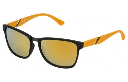 Lunettes de soleil - Police - SPL350 SPEED 3 - 6AGG ORANGE BLACK // GREY MIRROR BLUE