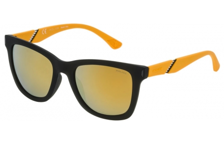 Gafas de Sol - Police - SPL352 SPEED 1 - 6AGG BLACK ORANGE // MIRROR GOLD