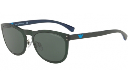 Gafas de Sol - Emporio Armani - EA4098 - 556471 MATTE TRANSP MILITARY GREEN // GREY GREEN