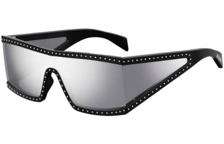 Lunettes de soleil - Moschino - MOS004/S - BSC (DC) BLACK SILVER // EXTRA WHITE MULTILAYER MIRROR