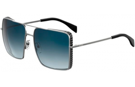 Sunglasses - Moschino - MOS020/S - 6LB (08)  RUTHENIUM // DARK BLUE GRADIENT