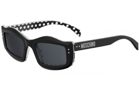 Gafas de Sol - Moschino - MOS029/S - TAY (IR)  BLACK WHITE // GREY