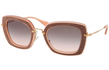 Lunettes de soleil - Miu Miu - SMU 07OS - OAO1E2 ANTIQUE PINK BROWN // GREY GRADIENT