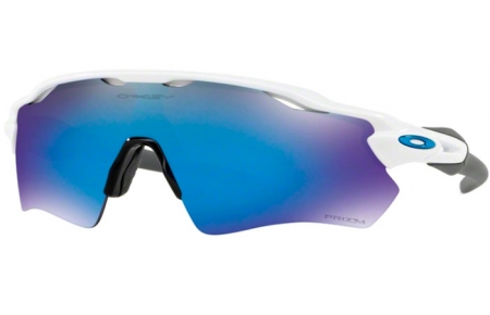 Lunettes de soleil - Oakley - RADAR EV PATH OO9208 - 9208-73 POLISHED WHITE // PRIZM SAPPHIRE