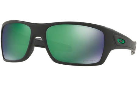 Sunglasses - Oakley - TURBINE OO9263 - 9263-45 MATTE BLACK // PRIZM JADE POLARIZED