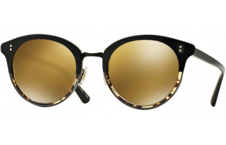 Sunglasses - Oliver Peoples - OV5323S SPELMAN - 1178W4 BLACK DTBK GRADIENT // GOLD MIRROR