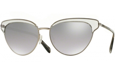 Lunettes de soleil - Oliver Peoples - OV1187S JOSA - 50636V WORKMAN GREY BRUSHED SILVER // FLASH SILVER MIRROR