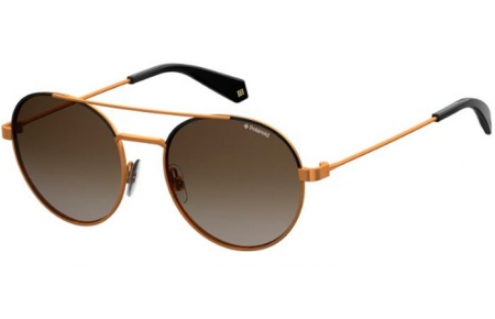 Gafas de Sol - Polaroid - PLD 6056/S - YYC (LA) BLACK GOLD BRONZE // BROWN GRADIENT POLARIZED