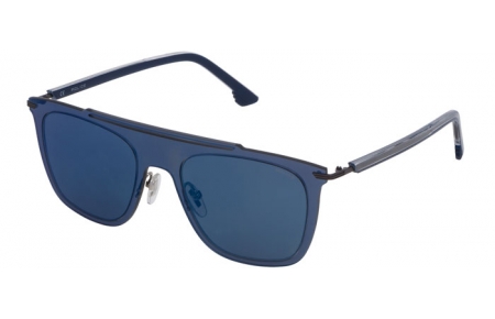 Sunglasses - Police - SPL581 DROP 1 - 627B TRANSPARENT BLUE // GREY MIRROR BLUE