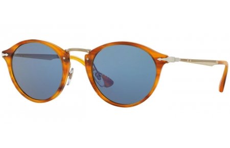 Gafas de Sol - Persol - PO3166S - 960/56 STRIPED BROWN // LIGHT BLUE