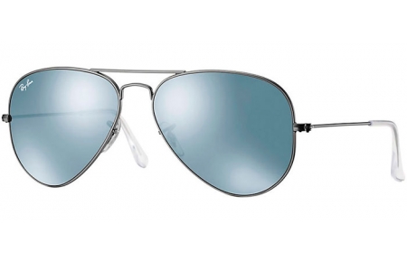 Lunettes de soleil - Ray-Ban® - Ray-Ban® RB3025 AVIATOR LARGE METAL - 029/30 MATTE GUNMETAL // GREEN MIRROR SILVER