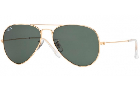 Sunglasses - Ray-Ban® - Ray-Ban® RB3025 AVIATOR LARGE METAL - W3234 GOLD // GREY GREEN