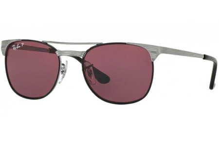 Frames Junior - Ray-Ban® Junior Collection - RJ9540S - 259/5Q GUNMETAL TOP BLACK // RED POLARIZED