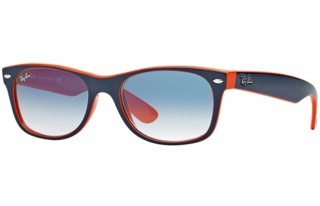 Gafas de Sol - Ray-Ban® - Ray-Ban® RB2132 NEW WAYFARER - 789/3F TOP BLUE ORANGE // CRYSTAL  GRADIENT LIGHT BLUE