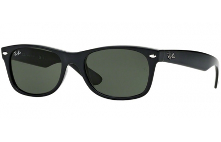 Sunglasses - Ray-Ban® - Ray-Ban® RB2132 NEW WAYFARER - 901L BLACK // CRYSTAL GREEN
