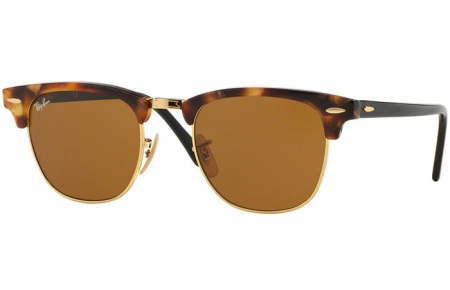 Gafas de Sol - Ray-Ban® - Ray-Ban® RB3016 CLUBMASTER - 1160 SPOTTED BROWN HAVANA // BROWN