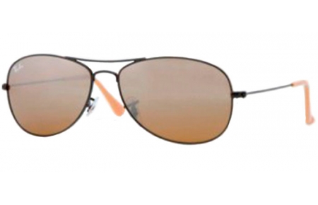 Lunettes de soleil - Ray-Ban® - Ray-Ban® RB3362 COCKPIT - 006/3K MATTE BLACK // BROWN SILVER MIRROR GRADIENT