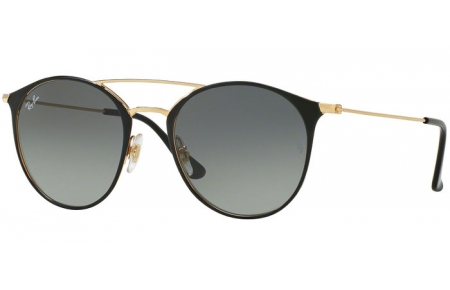 Sunglasses - Ray-Ban® - Ray-Ban® RB3546 - 187/71 GOLD TOP BLACK // GREY GRADIENT