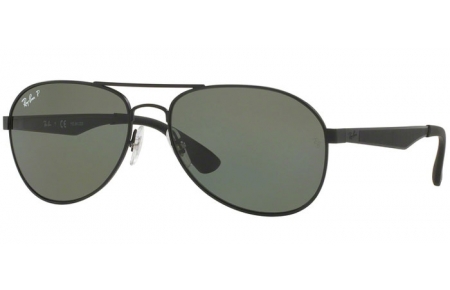 Gafas de Sol - Ray-Ban® - Ray-Ban® RB3549 - 006/9A MATTE BLACK // GREEN POLARIZED