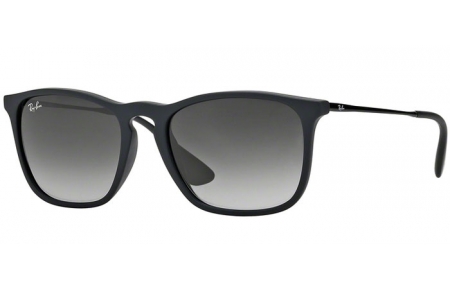 Gafas de Sol - Ray-Ban® - Ray-Ban® RB4187 CHRIS - 622/8G RUBBER BLACK // LIGHT GREY GRADIENT DARK GREY