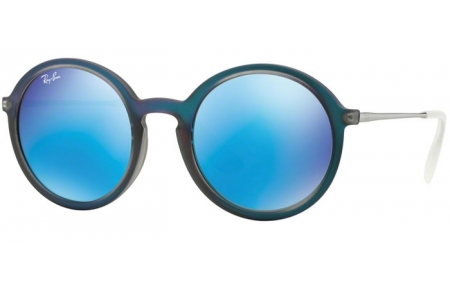 Gafas de Sol - Ray-Ban® - Ray-Ban® RB4222 - 617055 SHOT BLUE RUBBER // LIGHT GREEN MIRROR BLUE