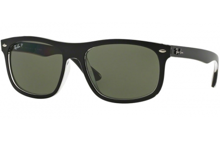 Gafas de Sol - Ray-Ban® - Ray-Ban® RB4226 - 60529A TOP MATTE BLACK ON TRANSPARENT // DARK GREEN POLARIZED