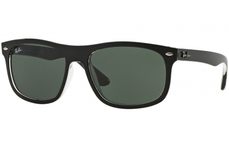 Gafas de Sol - Ray-Ban® - Ray-Ban® RB4226 - 605271 TOP MATTE BLACK ON TRANSPARENT // DARK GREEN