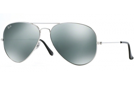 Sunglasses - Ray-Ban® - Ray-Ban® RB3025 AVIATOR LARGE METAL - 003/40 SILVER // CRYSTAL GREY MIRROR