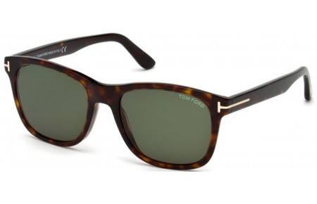 Lunettes de soleil - Tom Ford - ERIC-02 FT0595 - 52N  DARK HAVANA // GREEN