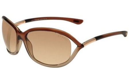 Gafas de Sol - Tom Ford - JENNIFER FT0008 - 38F TRANSPARENT BROWN TRANSPARENT BRONZE // BROWN GRADIENT