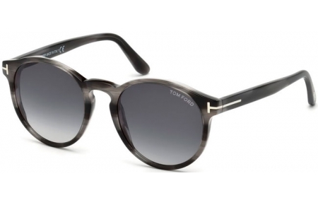 Sunglasses - Tom Ford - IAN-02 FT0591 - 20B STRIPED GREY // GREY GRADIENT