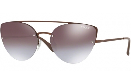 Sunglasses - Vogue - VO4074S - 5074B7 MATTE LIGHT BROWN // VIOLET GRADIENT BROWN MIRROR BLUE