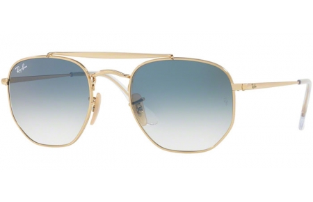 Gafas de Sol - Ray-Ban® - Ray-Ban® RB3648 MARSHAL - 001/3F GOLD // CLEAR GRADIENT BLUE