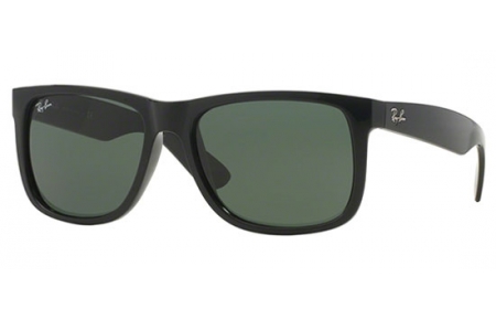 Sunglasses - Ray-Ban® - Ray-Ban® RB4165 JUSTIN - 601/71 BLACK // GREEN