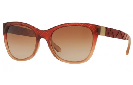 Lunettes de soleil - Burberry - BE4219 - 358413 MATTE BORDEAUX GRADIENT // BROWN GRADIENT