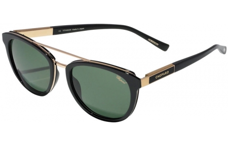 Lunettes de soleil - Chopard - SCHA05 - 300Z BLACK GOLD // GREEN POLARIZED